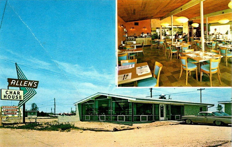 Allens Char House - Old Postcard (newer photo)